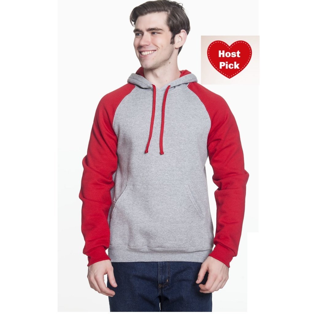 Preppy Pullover Hoodie Fleece Jacket With Pockets - Long Sleeves